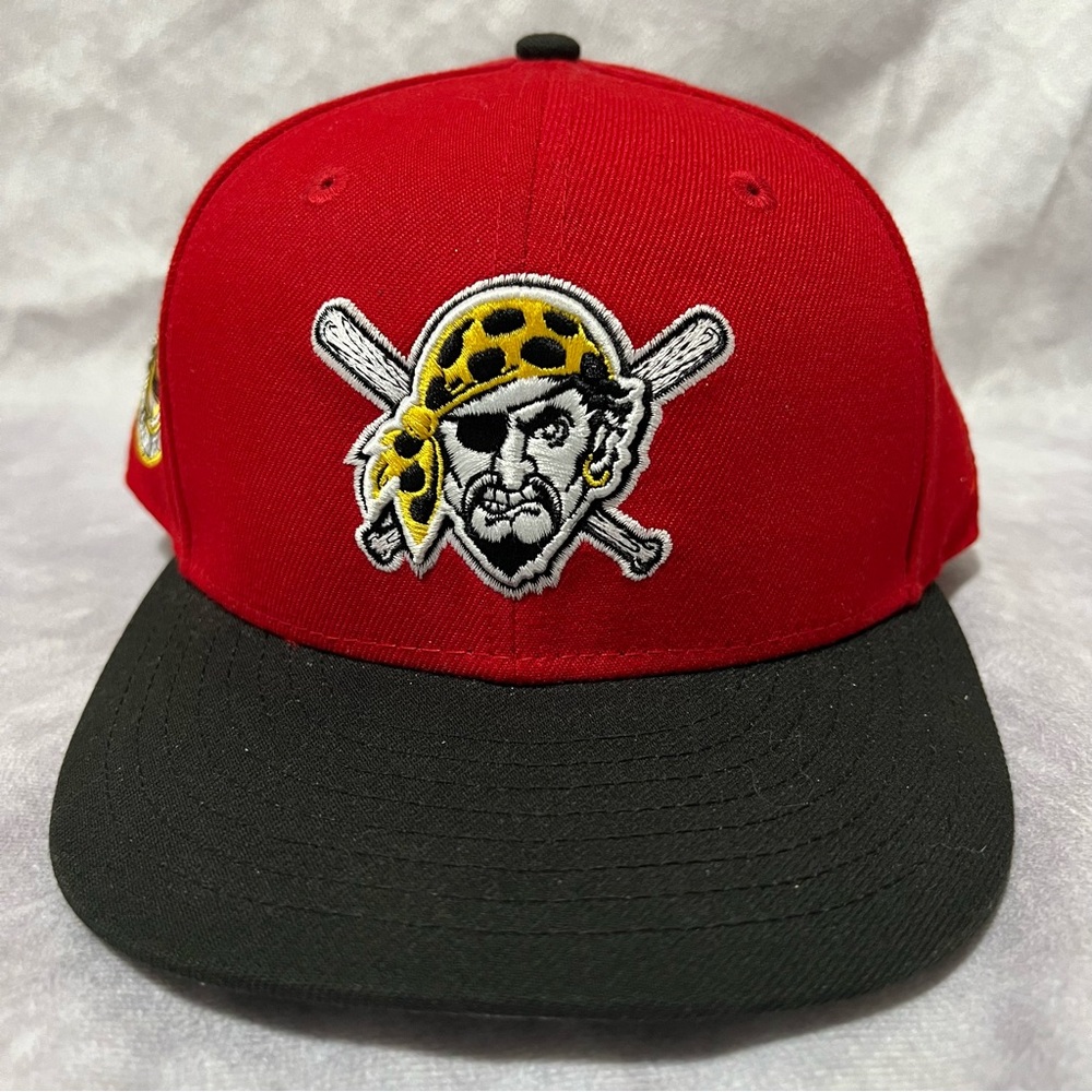 New Era 59Fifty Pittsburgh Pirates Hat Club 7 3/8 Two Rivers Stadium Patch